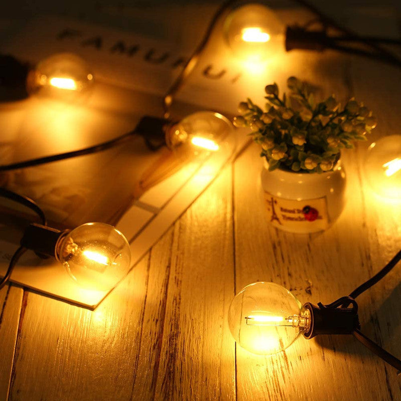 Outdoor Waterproof Decorative Small Light String G40 Tungsten Glass String