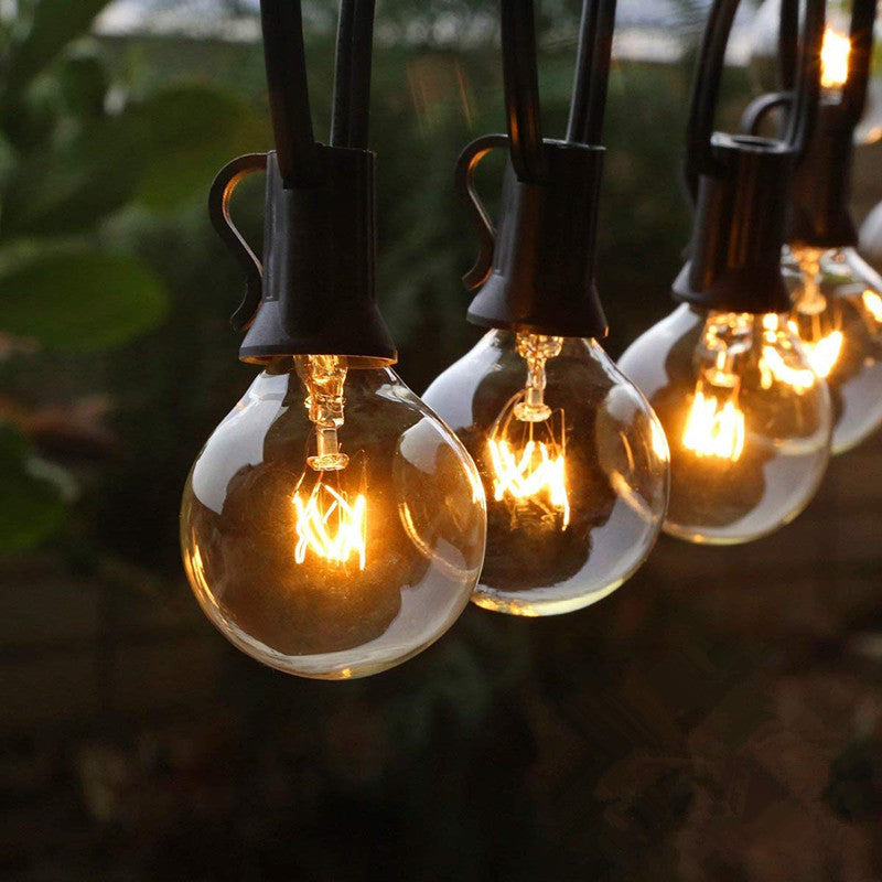 Outdoor Waterproof Decorative Small Light String G40 Tungsten Glass String