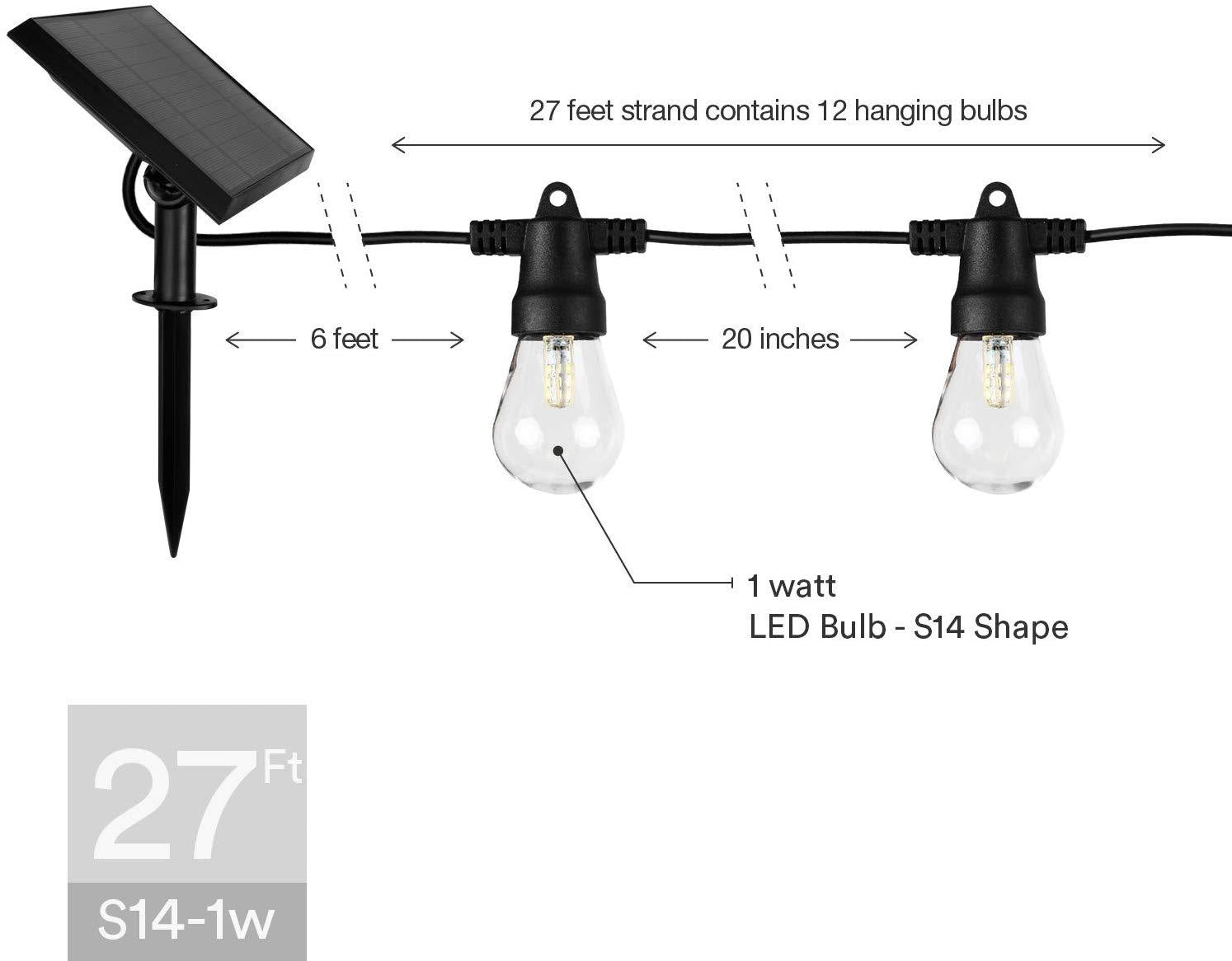 Waterproof Outdoor Solar LED String