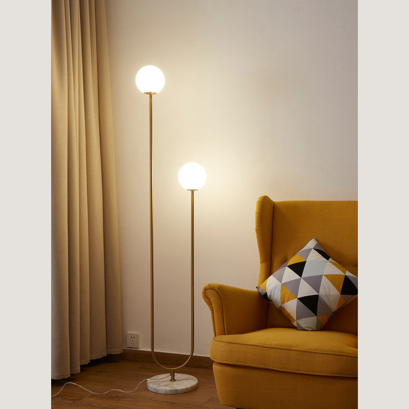 Floor Lamp Household Indoor Glass Marble