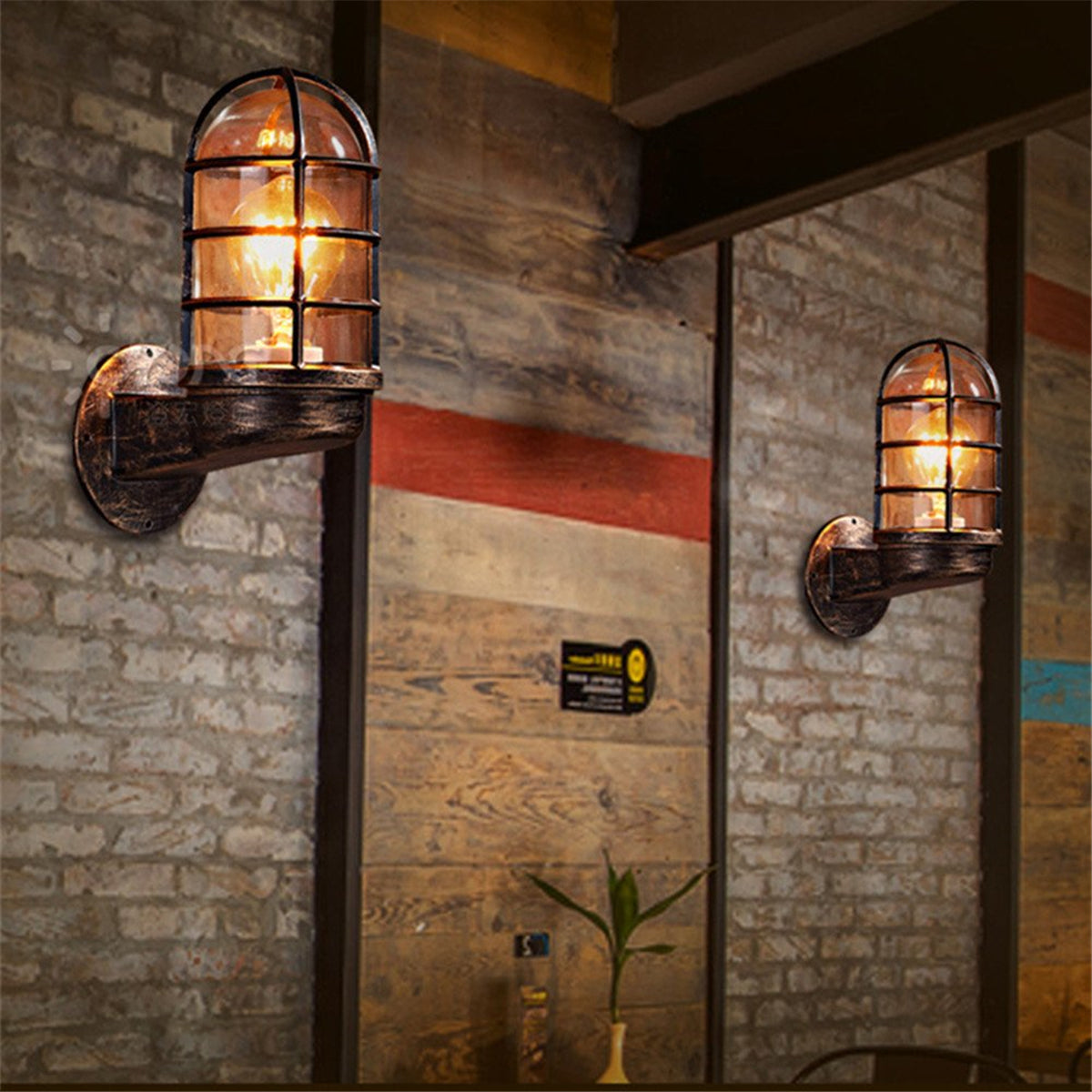 Outdoor lighting for cafe bar