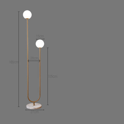 Floor Lamp Household Indoor Glass Marble